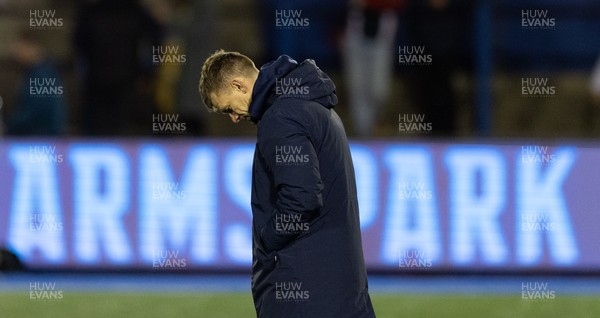 191225 - Cardiff Rugby v Scarlets, United Rugby Championship - Scarlets head coach Dwayne Peel