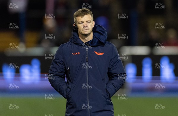 191225 - Cardiff Rugby v Scarlets, United Rugby Championship - Scarlets head coach Dwayne Peel
