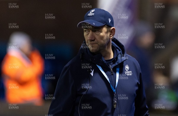 191225 - Cardiff Rugby v Scarlets, United Rugby Championship - Cardiff Rugby head coach Corniel van Zyl