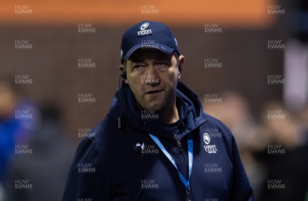 191225 - Cardiff Rugby v Scarlets, United Rugby Championship - Cardiff Rugby head coach Corniel van Zyl