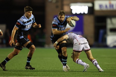 040323 - Cardiff Rugby v Ulster - United Rugby Championship - Josh Turnbull of Cardiff rugby makes a break 