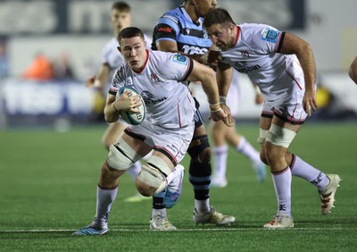 040323 - Cardiff Rugby v Ulster, BKT United Rugby Championship - Dave McCann of Ulster breaks away