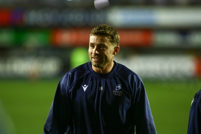 131225 - Cardiff Rugby v Ulster - EPCR Challenge Cup - Leigh Halfpenny of Cardiff Rugby warms up before the game