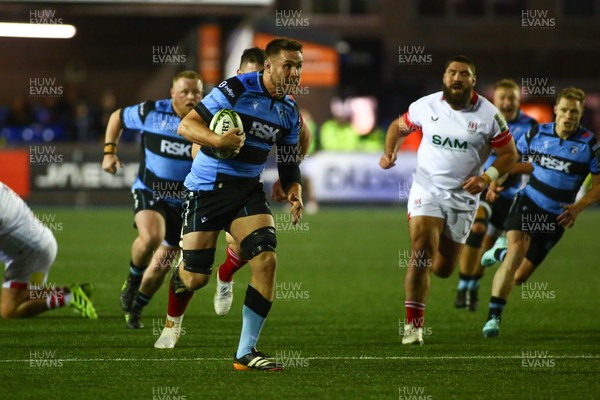131225 - Cardiff Rugby v Ulster - EPCR Challenge Cup - George Knott of Cardiff bursts through to score a try