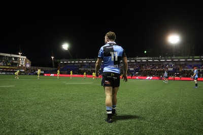 021026 - Cardiff Rugby v Zebre Parma - United Rugby Championship - Tom Bowen of Cardiff 