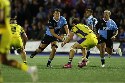 021026 - Cardiff Rugby v Zebre Parma - United Rugby Championship - Teddy Williams of Cardiff 