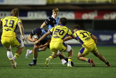 021026 - Cardiff Rugby v Zebre Parma - United Rugby Championship - Tom Howe of Cardiff 