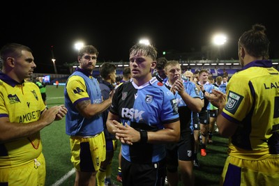 021026 - Cardiff Rugby v Zebre Parma - United Rugby Championship - Alex Mann of Cardiff 