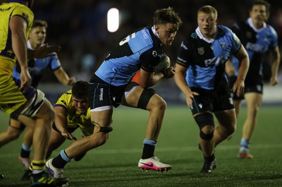 021026 - Cardiff Rugby v Zebre Parma - United Rugby Championship - Alex Mann of Cardiff 