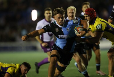 021026 - Cardiff Rugby v Zebre Parma - United Rugby Championship - Alex Mann of Cardiff 