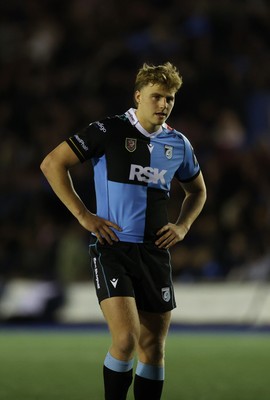 021026 - Cardiff Rugby v Zebre Parma - United Rugby Championship - Jacob Beetham of Cardiff 