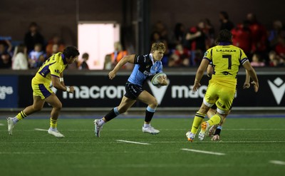 021026 - Cardiff Rugby v Zebre Parma - United Rugby Championship - Jacob Beetham of Cardiff 