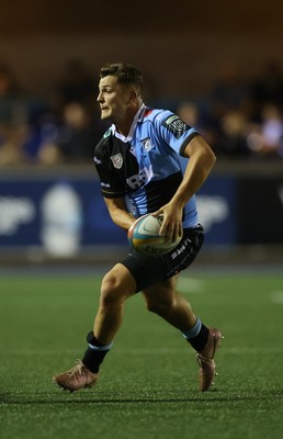 021026 - Cardiff Rugby v Zebre Parma - United Rugby Championship - Callum Sheedy of Cardiff 