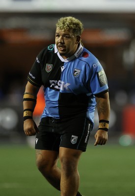 021026 - Cardiff Rugby v Zebre Parma - United Rugby Championship - Javan Sebastian of Cardiff 