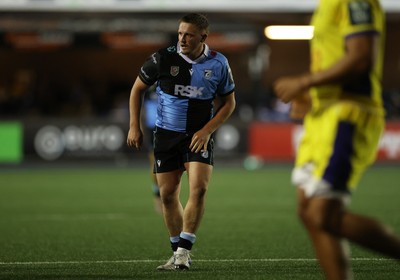 021026 - Cardiff Rugby v Zebre Parma - United Rugby Championship - Daf Hughes of Cardiff 