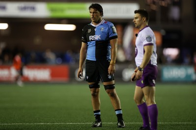 021026 - Cardiff Rugby v Zebre Parma - United Rugby Championship - Teddy Williams of Cardiff 