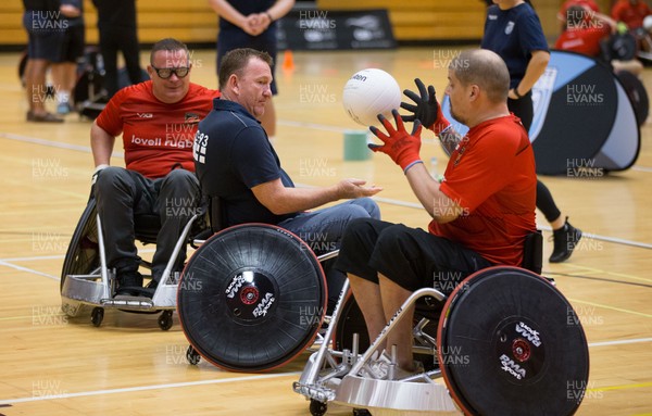 050921 - Cardiff Rugby Wheelchair Rugby launch - Ospreys and Dragons Wheelchair rugby teams come together to help launch the Cardiff Rugby Wheelchair Rugby team at Sport Wales, Sophia Gardens