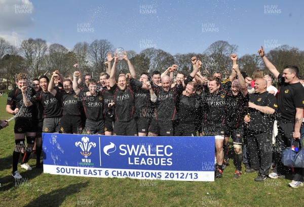 200413 - Cardiff Saracens v St Julians - SWALEC League Divison 6 South East -Cardiff Saracens are crowned champions 