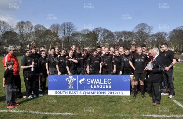 200413 - Cardiff Saracens v St Julians - SWALEC League Divison 6 South East -Cardiff Saracens are crowned champions 