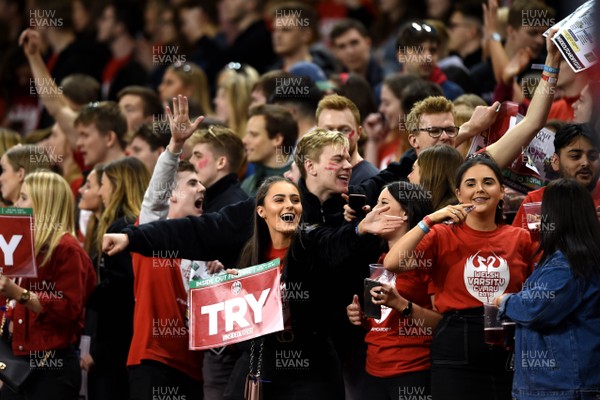 100419 - Cardiff University v Swansea University - Welsh Varsity - Cardiff University fans