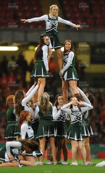 30.03.11 - Cardiff University v Swansea University - Welsh Varsity 2011 - Swansea University Cheerleaders. 