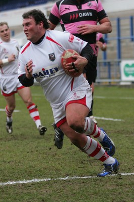 06.03.10 Cardiff RFC v Ayr RFC - British & Irish Cup -  Cardiff's Daniel Preece crosses the line to score. 