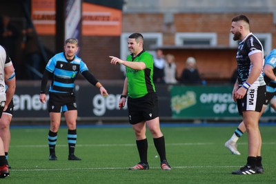 270124 - Cardiff v Bridgend - Indigo Group Premiership - Referee Adam Jones