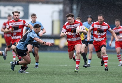 020526 - Cardiff RFC v Llandovery RFC - SRC Semi Final - Kian Abraham of Llandovery runs in to score a try