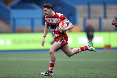 020526 - Cardiff RFC v Llandovery RFC - SRC Semi Final - Kian Abraham of Llandovery runs in to score a try