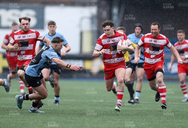 020526 - Cardiff RFC v Llandovery RFC - SRC Semi Final - Kian Abraham of Llandovery runs in to score a try