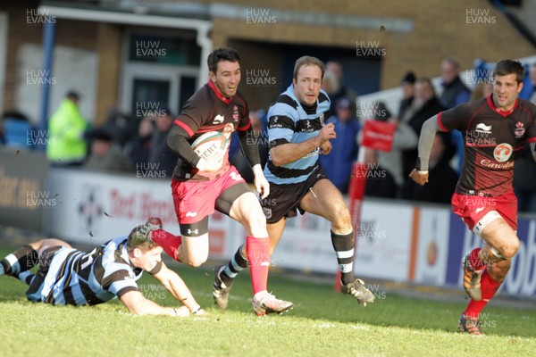 271012 Cardiff RFC v Llanelli RFC - Principality Building Society Premiership - Llanelli's Kristian Phillips makes a break 