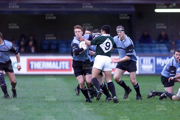 210499 - Cardiff v London Irish - Cardiff's Jamie Ringer is caught