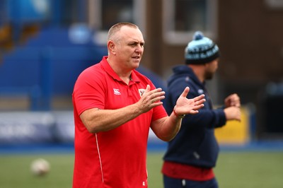 010918 - Cardiff RFC v Merthyr RFC - Principality Premiership - Head coach of Cardiff Steve Law 