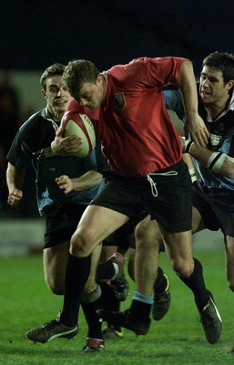 050405 Cardiff vs Newbridge Welsh Premier  LeagueJames Malpas charges through the Newbridge defenceDarren Griffiths/