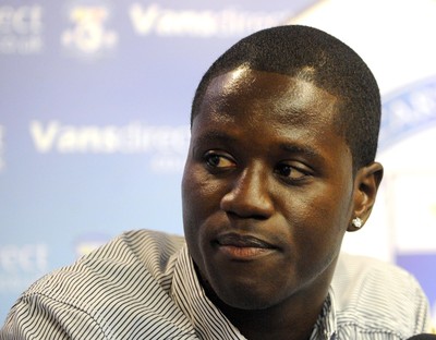 23.08.08 - Championship Football Cardiff City v Norwich City Cardiff City's new signing, Eddie Johnson, on loan from Fullham 