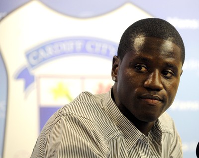 23.08.08 - Championship Football Cardiff City v Norwich City Cardiff City's new signing, Eddie Johnson, on loan from Fullham 