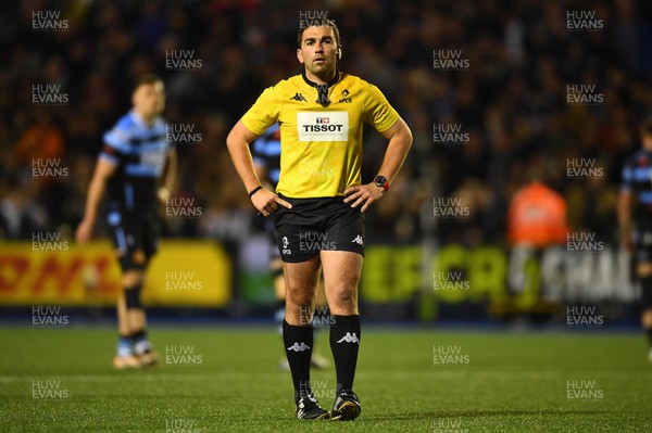 010423 - Cardiff Rugby v Sale Sharks - European Rugby Challenge Cup - Referee Luc Ramos