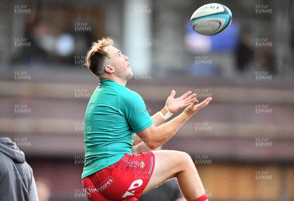 290923 - Cardiff Rugby v Scarlets - Preseason Friendly - Ioan Lloyd of Scarlets