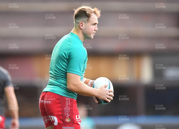 290923 - Cardiff Rugby v Scarlets - Preseason Friendly - Ioan Lloyd of Scarlets