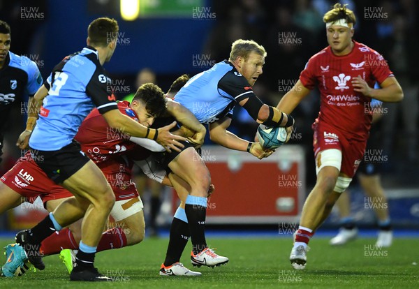 290923 - Cardiff Rugby v Scarlets - Preseason Friendly - Tinus De Beer of Cardiff