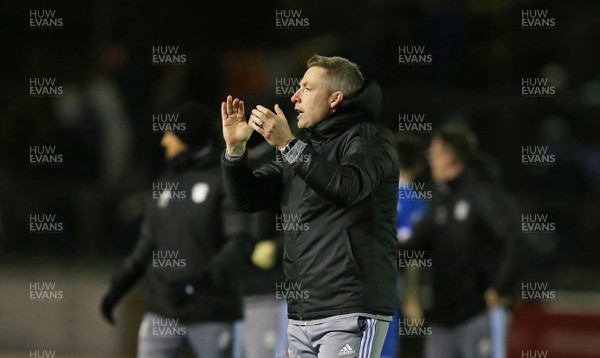 150120 - Carlisle United v Cardiff City - FA Cup Third Round Replay -  Cardiff City manager Neil Harris at the final whistle