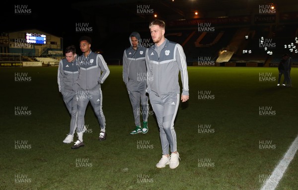 150120 - Carlisle United v Cardiff City - FA Cup Third Round Replay -  Cardiff City players arrive and check out the pitch