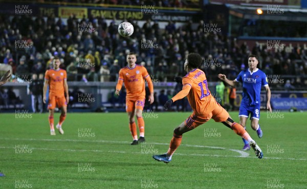150120 - Carlisle United v Cardiff City - FA Cup Third Round Replay -  Josh Murphy of Cardiff City puts his team 2-1 up