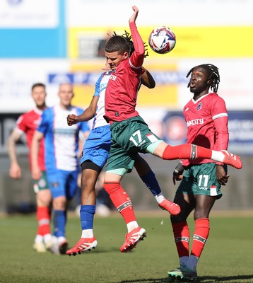050425 - Carlisle United v Newport County - Sky Bet League 2 - Kieron Evans of Newport and Sean Fusire of Carlisle 