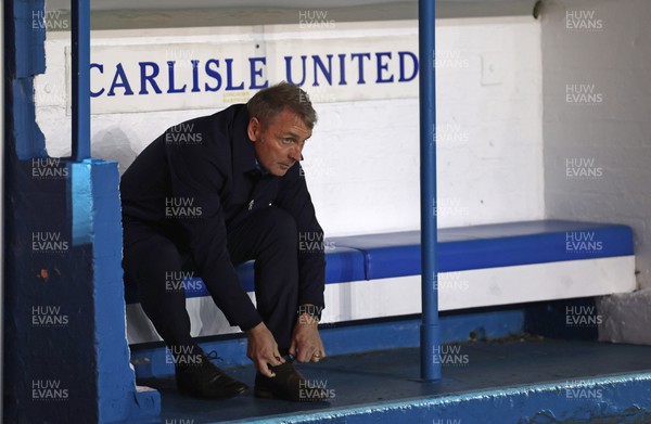150322 - Carlisle United v Newport County - Sky Bet League 2 - Carlisle United manager Paul Simpson