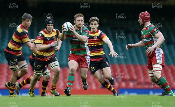 010516 - Carmarthen Quins v Llandovery - SSE SWALEC Cup Final - Luke Lewis of Llandovery