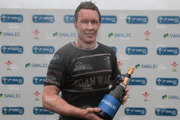 130413 - Camarthen Quins v Pontypridd - Swalec Cup Semi Final - Pontypridd's Dan Godfrey, Man of the Match