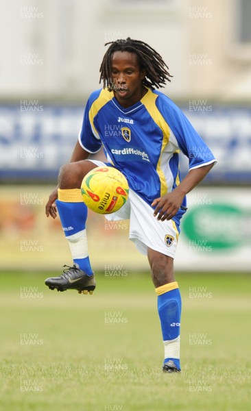 12.07.08 - Carmarthen Town v Cardiff City - Preseason Friendly - Cardiff's Miguel Comminges 