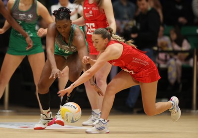 270323 - Celtic Dragons v Strathclyde Sirens - Vitality Netball Super League - Shaquanda Greene-Noel of Celtic Dragons