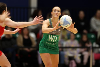 270323 - Celtic Dragons v Strathclyde Sirens - Vitality Netball Super League - Clare Jones of Celtic Dragons